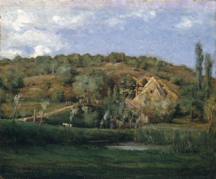 julian alden weir A French Homestead Norge oil painting art